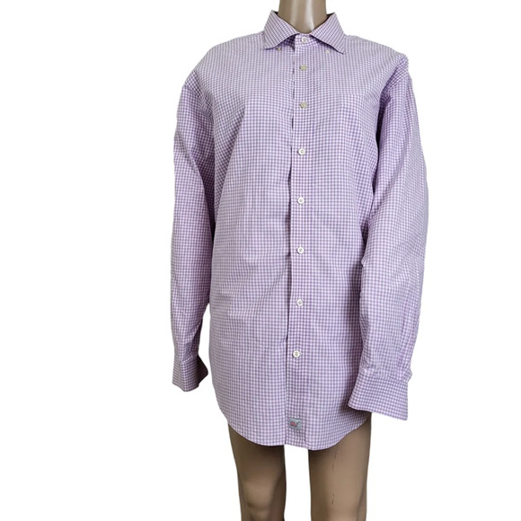 Vineyard Vines Other - Vineyard Vines Murray Check Shirt White Purple Gingham Men's